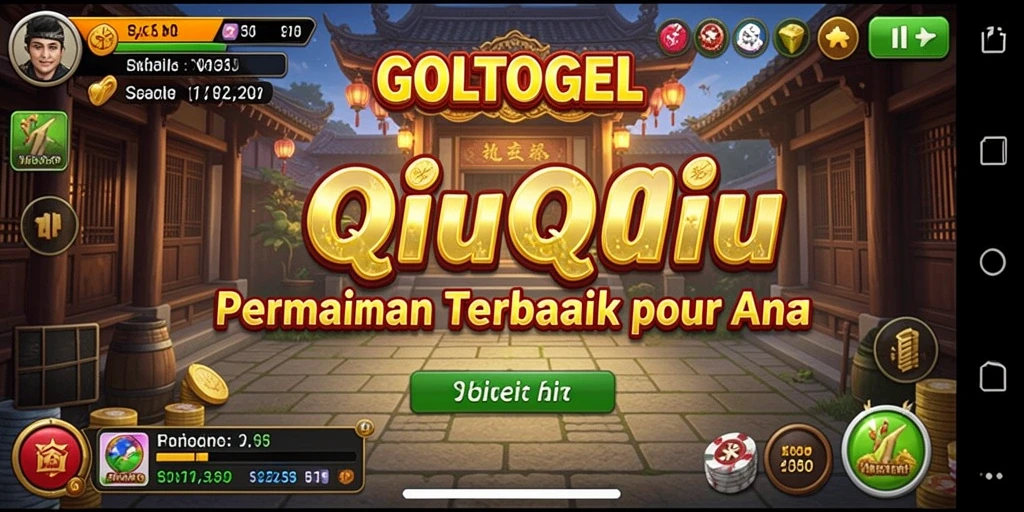 Gameplay seru QiuQiu di GOLTOGEL dengan suasana kompetitif.