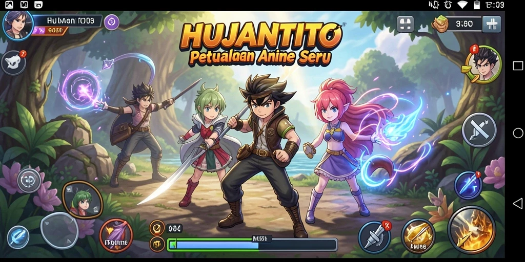 Gambaran gameplay seru dalam HUJANTOTO, penuh warna dan petualangan.