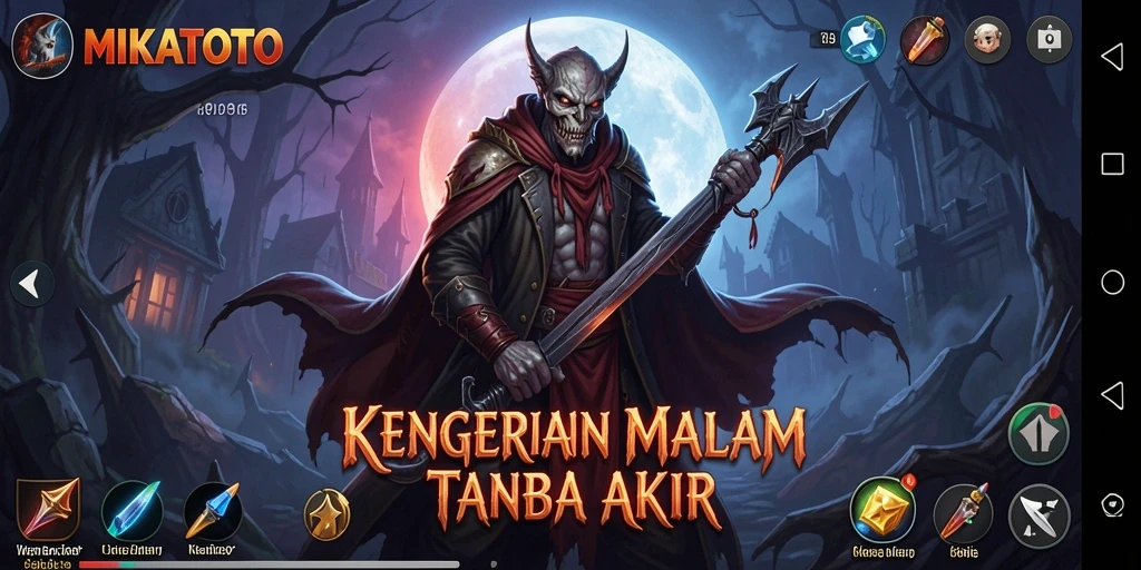 Tangkapan layar MIKATOTO menampilkan suasana Horror yang mencekam.