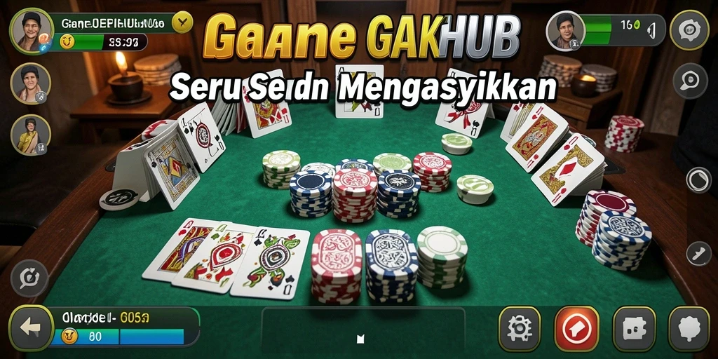 Screenshot gameplay seru REJEKIHUB dengan suasana permainan Gaple.