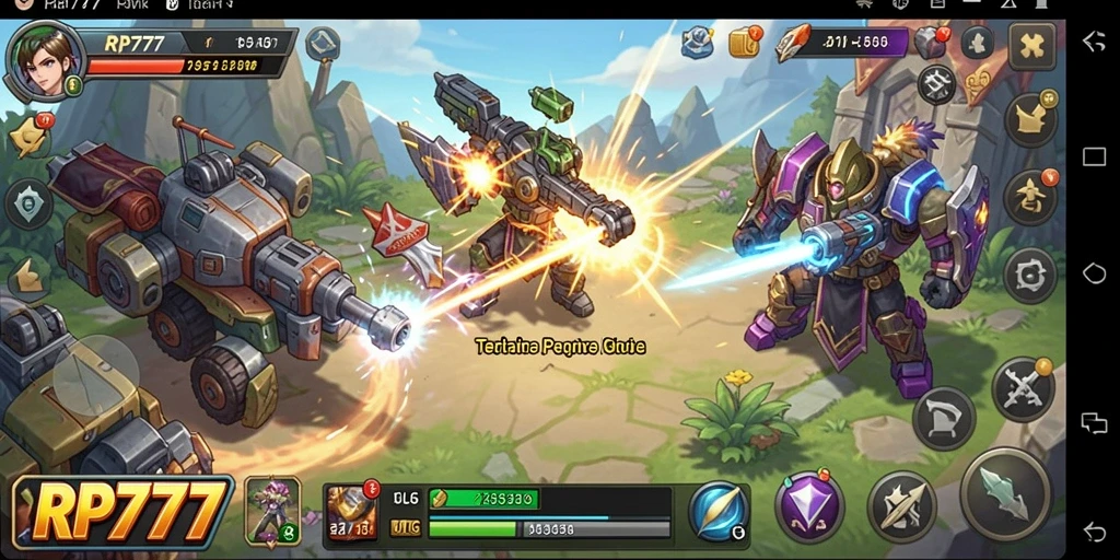 Tampilan gameplay menakjubkan dari RP777 dengan aksi SLG mendebarkan.