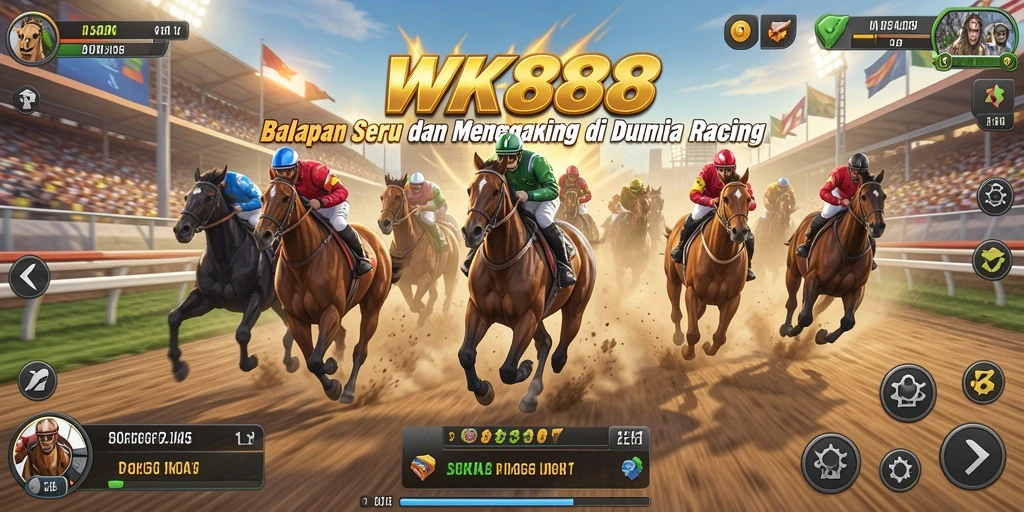 Tampilan gameplay Racing yang seru di WK888 dengan aksi balapan mendebarkan.